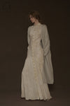 Mutedance 24 Autumn and Winter Button Lapel Long Sleeve Dress MD-MD24FW82-hoary MD24FW82 MD24FW83